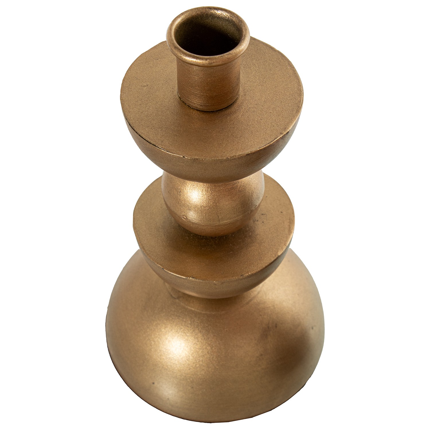 Подсвечник золотой на одну свечу