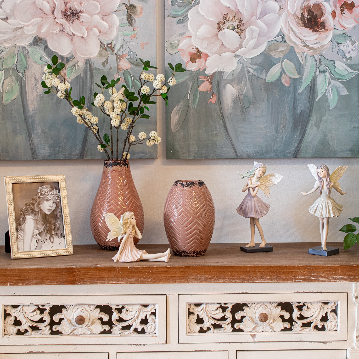 Ваза с орнаментом керамика