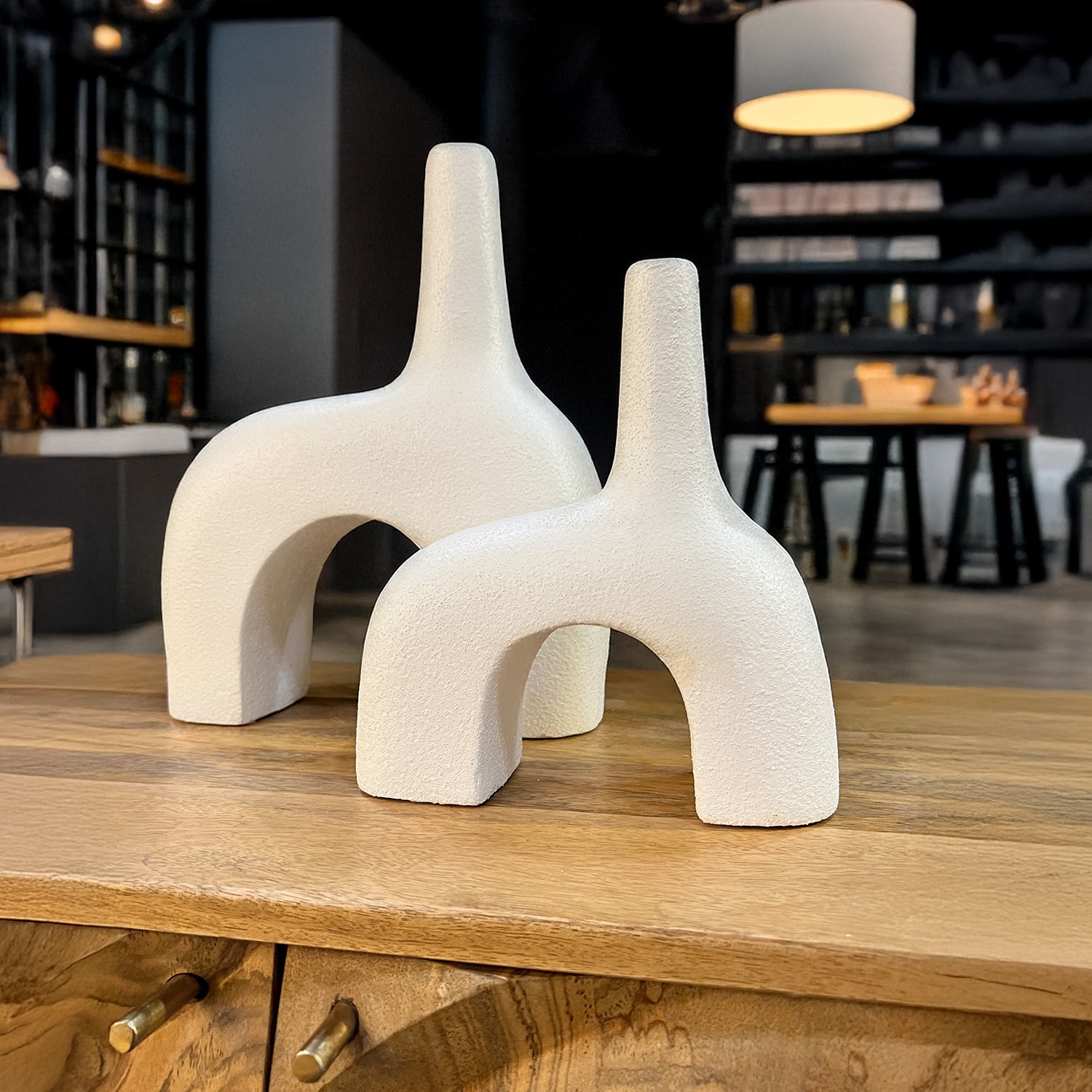 Ваза белая Абстракция большая Ваза белая Абстракция большая