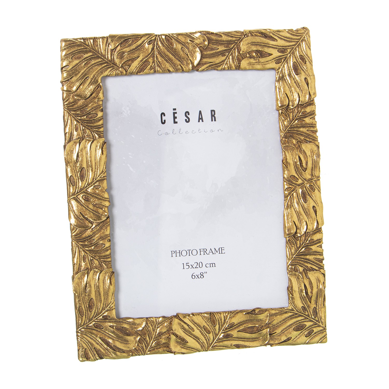 Фоторамка золотистая Лист