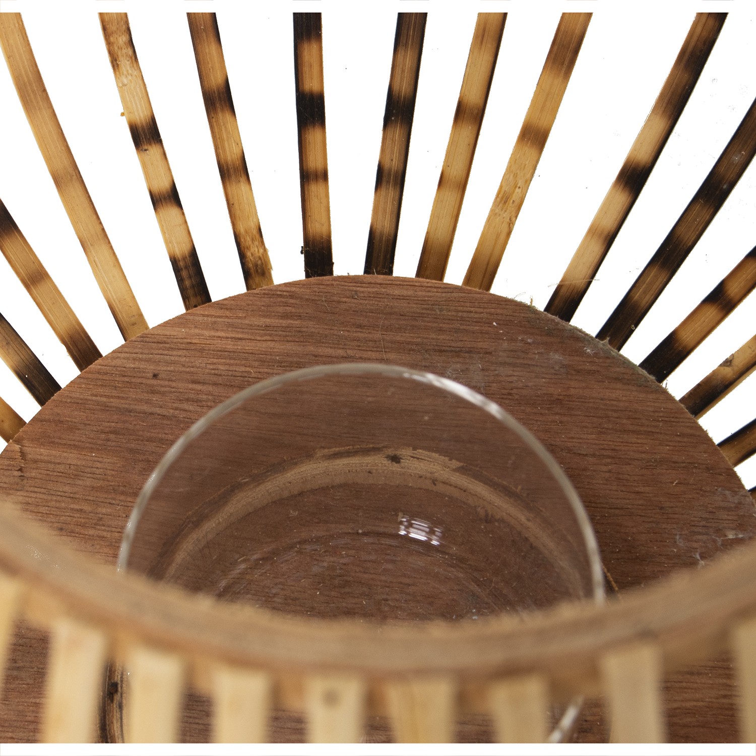 Подсвечник из ротанга Фонарь с ручкой