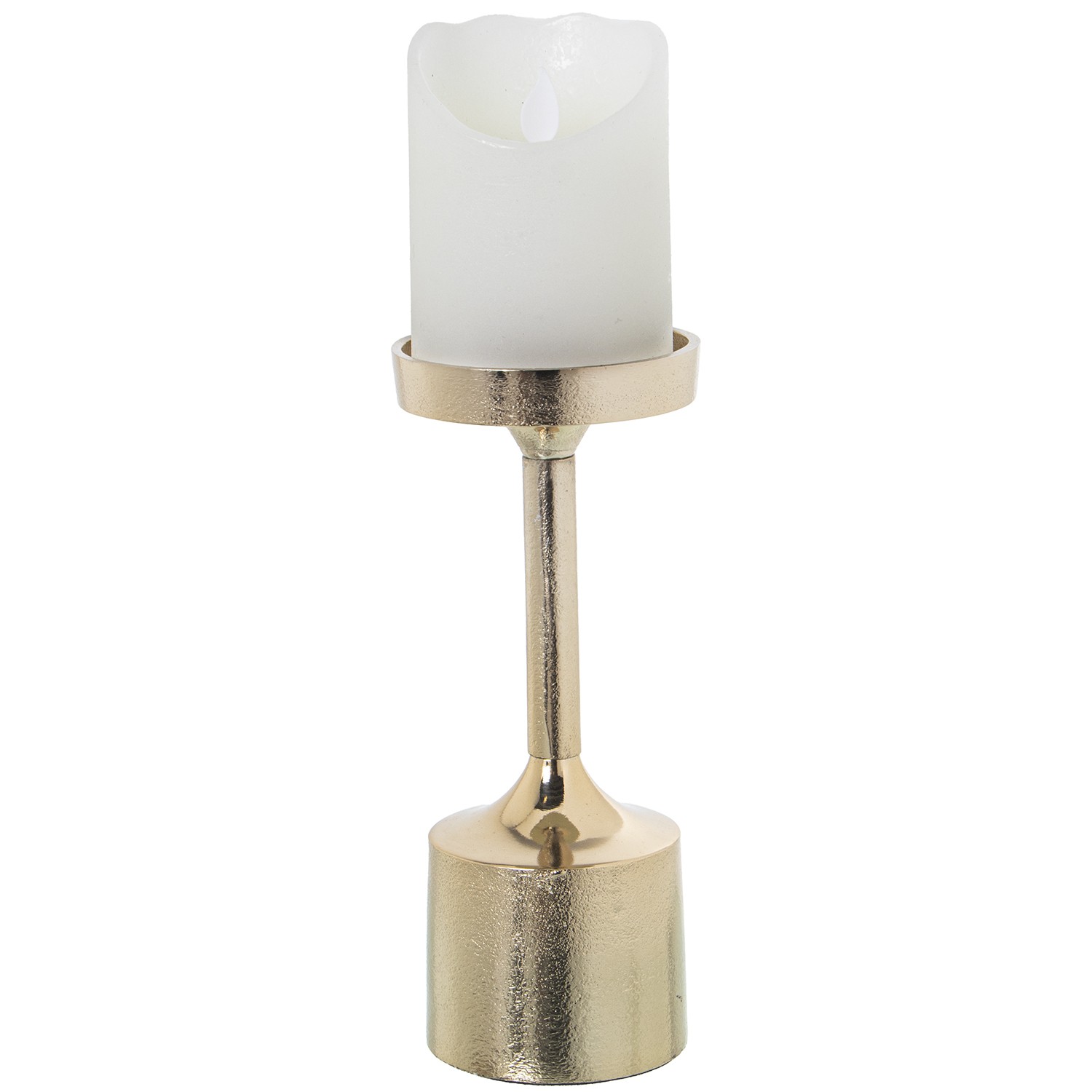 Подсвечник из металла на одну свечу