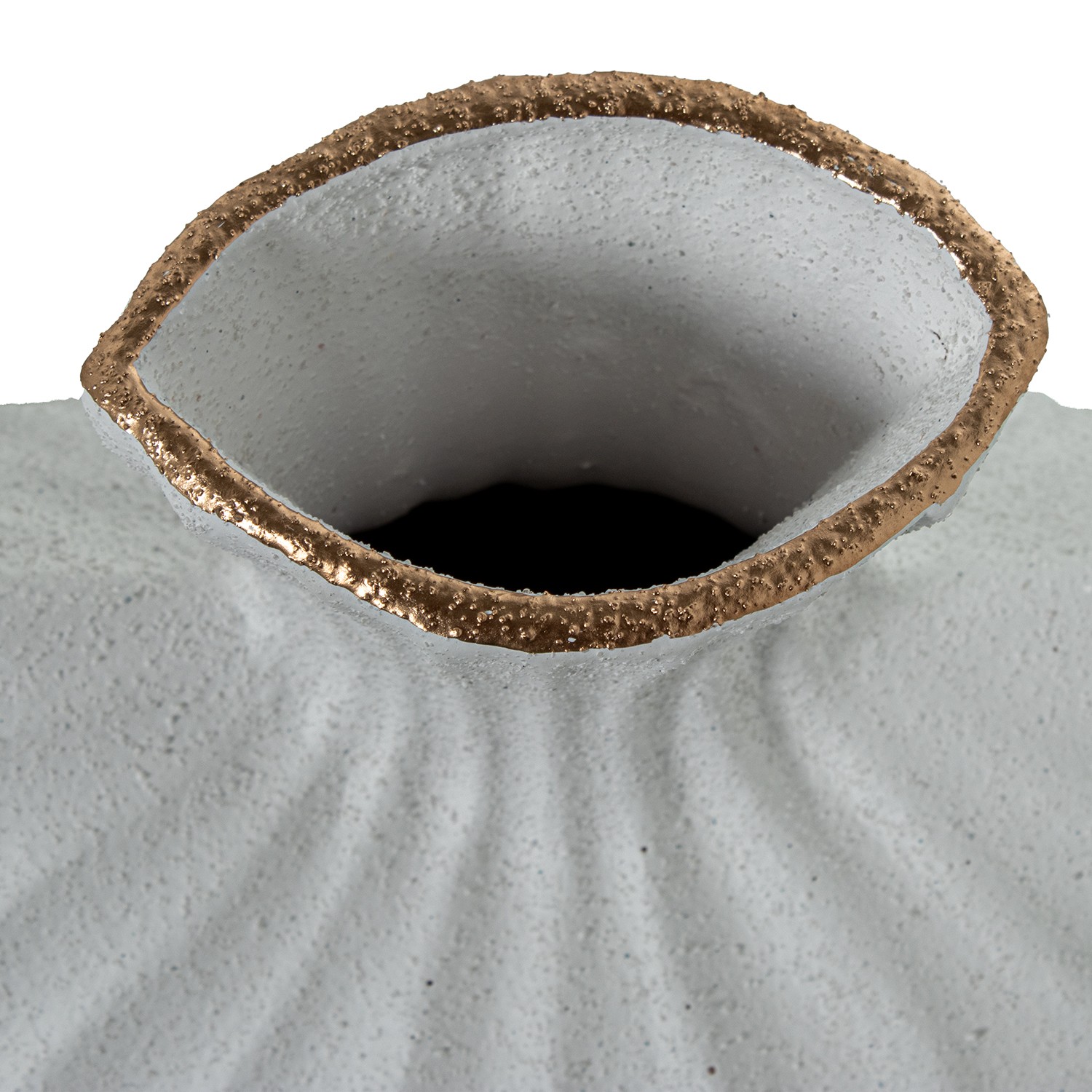 Ваза белая волнистая