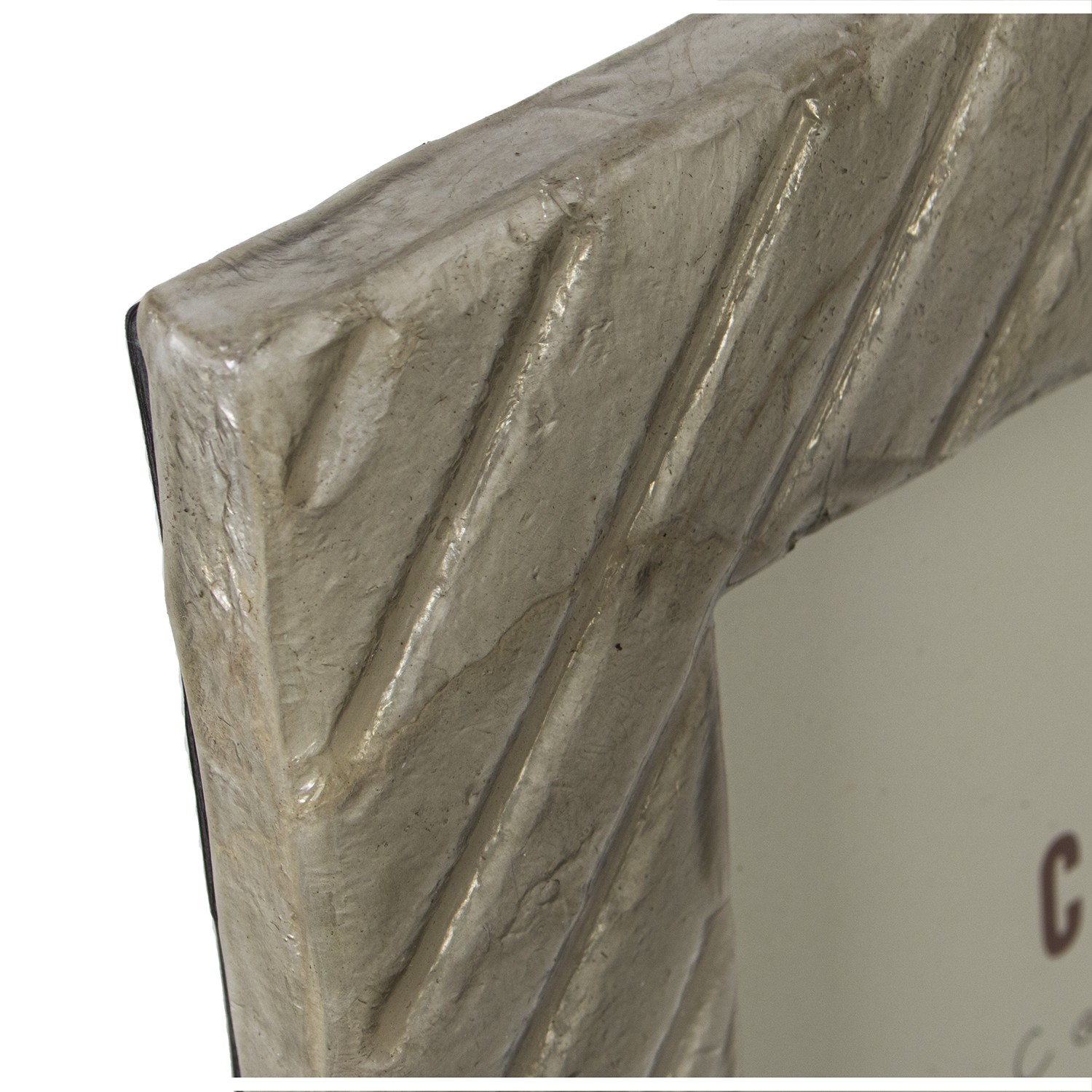 Фоторамка белая  из перламутра