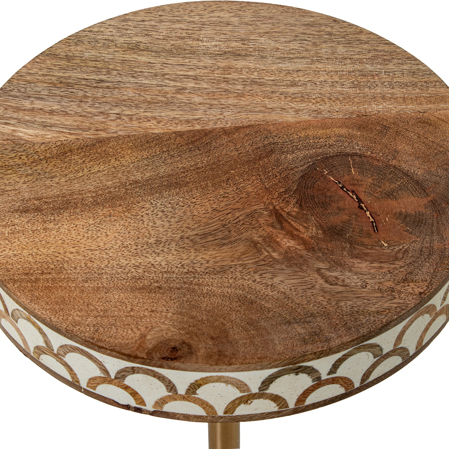 Столик журнальный с деревянной столешницей