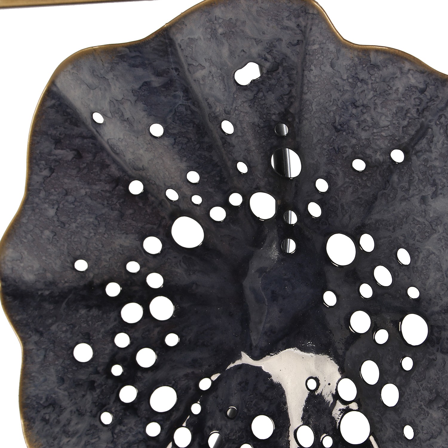 Настенный декор из металла Синие цветы