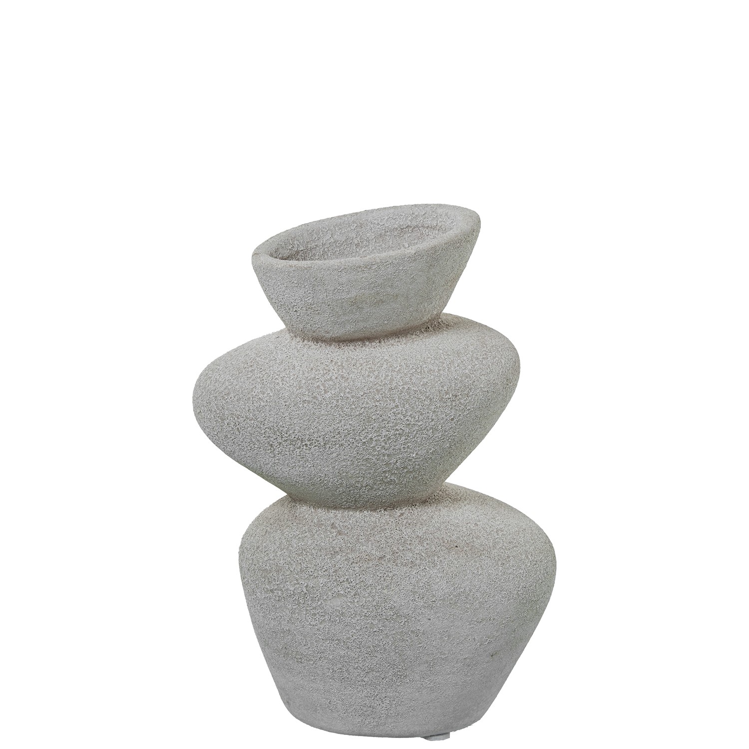 Ваза из керамики белая Силуэт