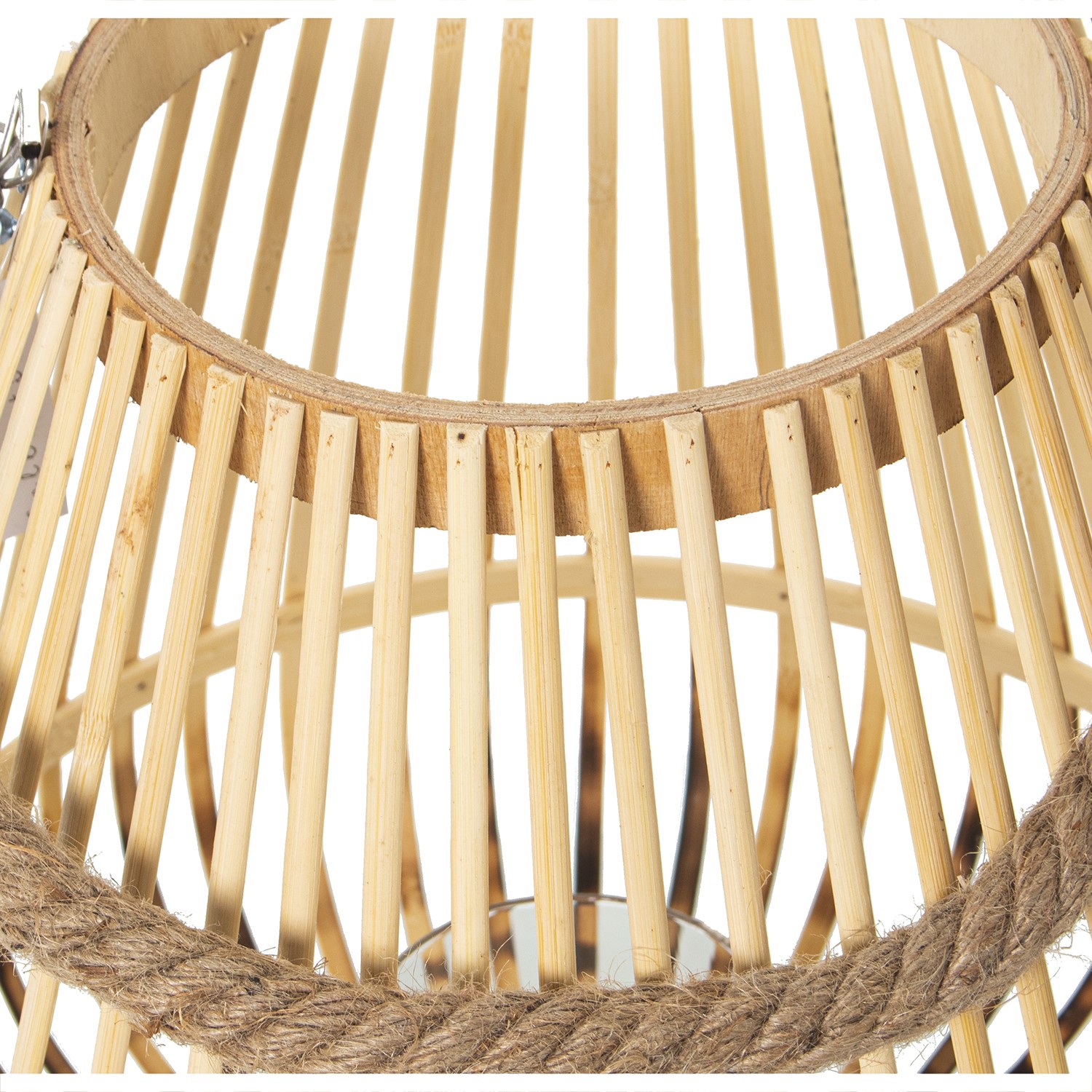 Подсвечник из ротанга Фонарь с ручкой