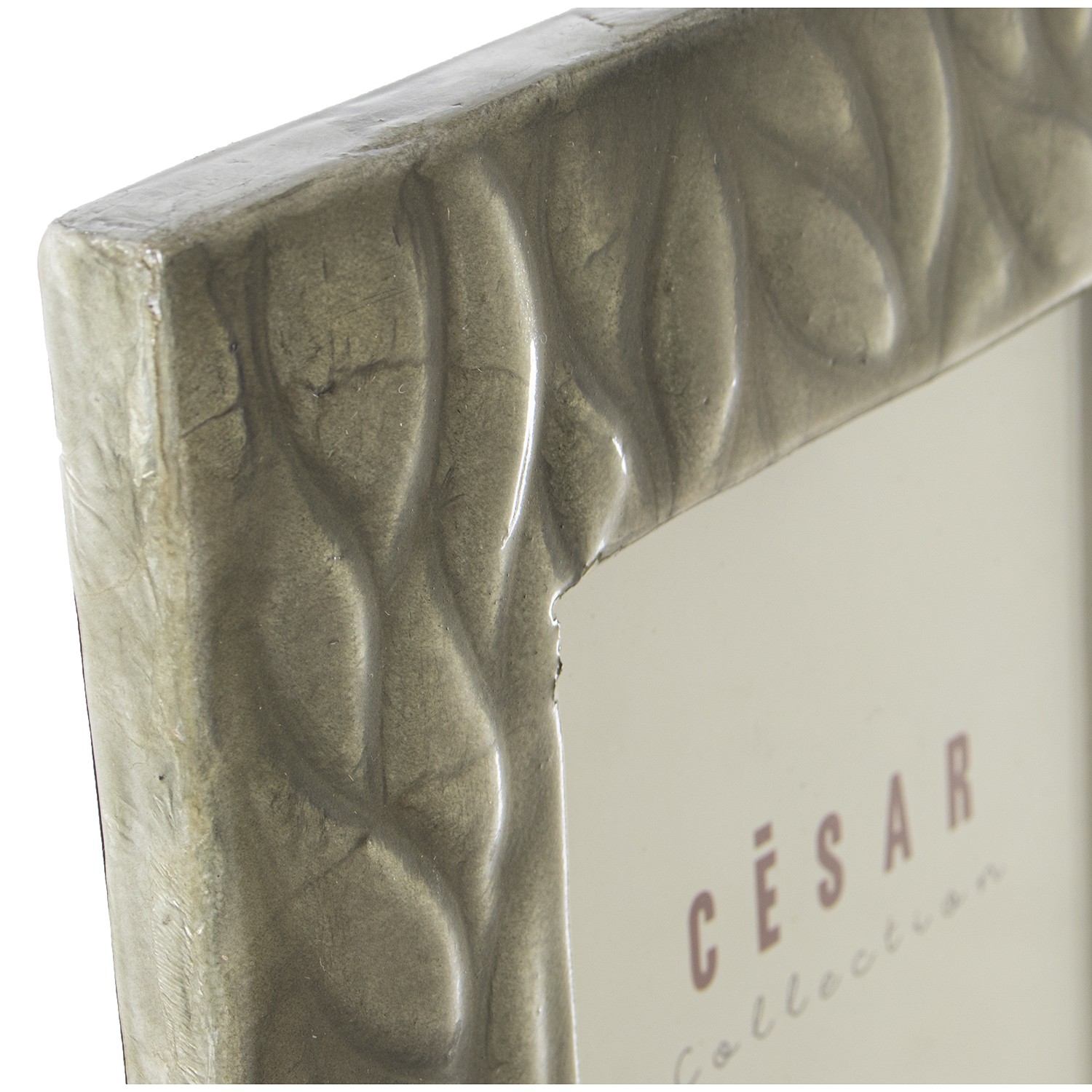 Фоторамка серая Листики