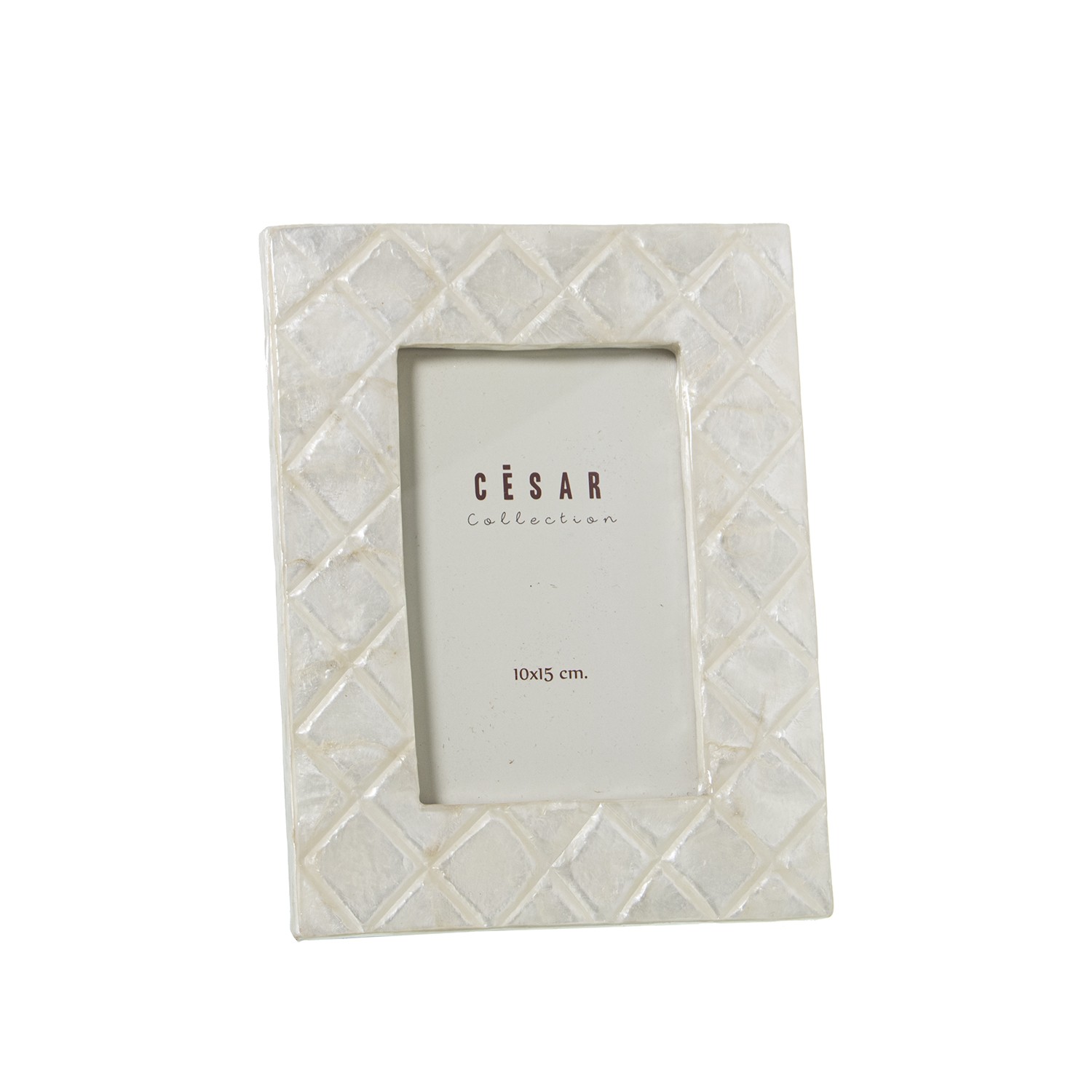 Фоторамка белая Ромбы