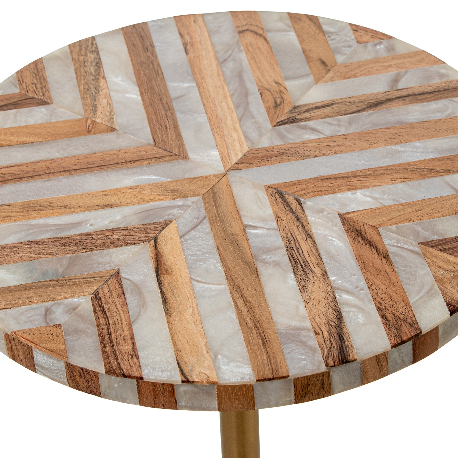 Столик журнальный с декором на столешнице 