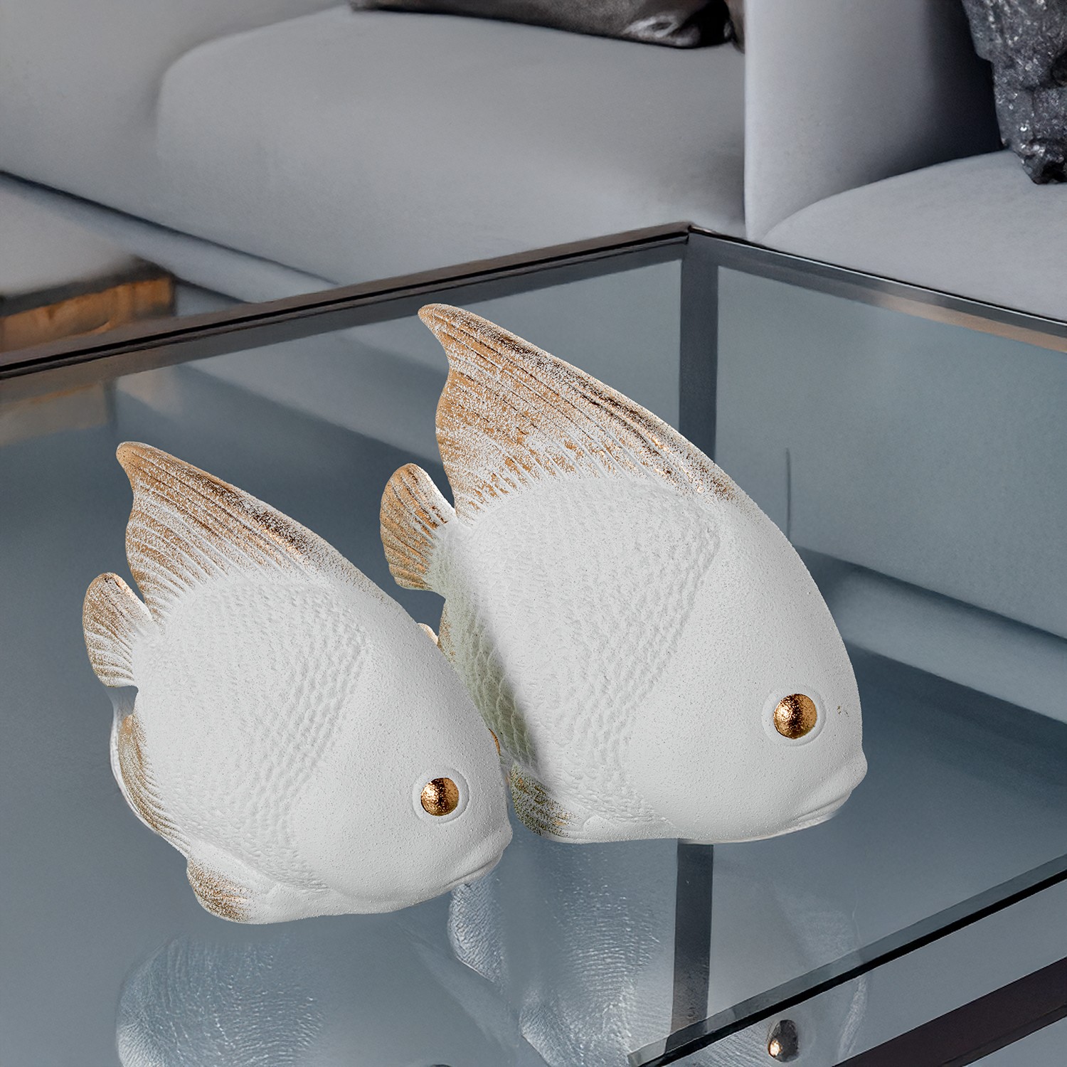 Фигура из керамики Рыба малая