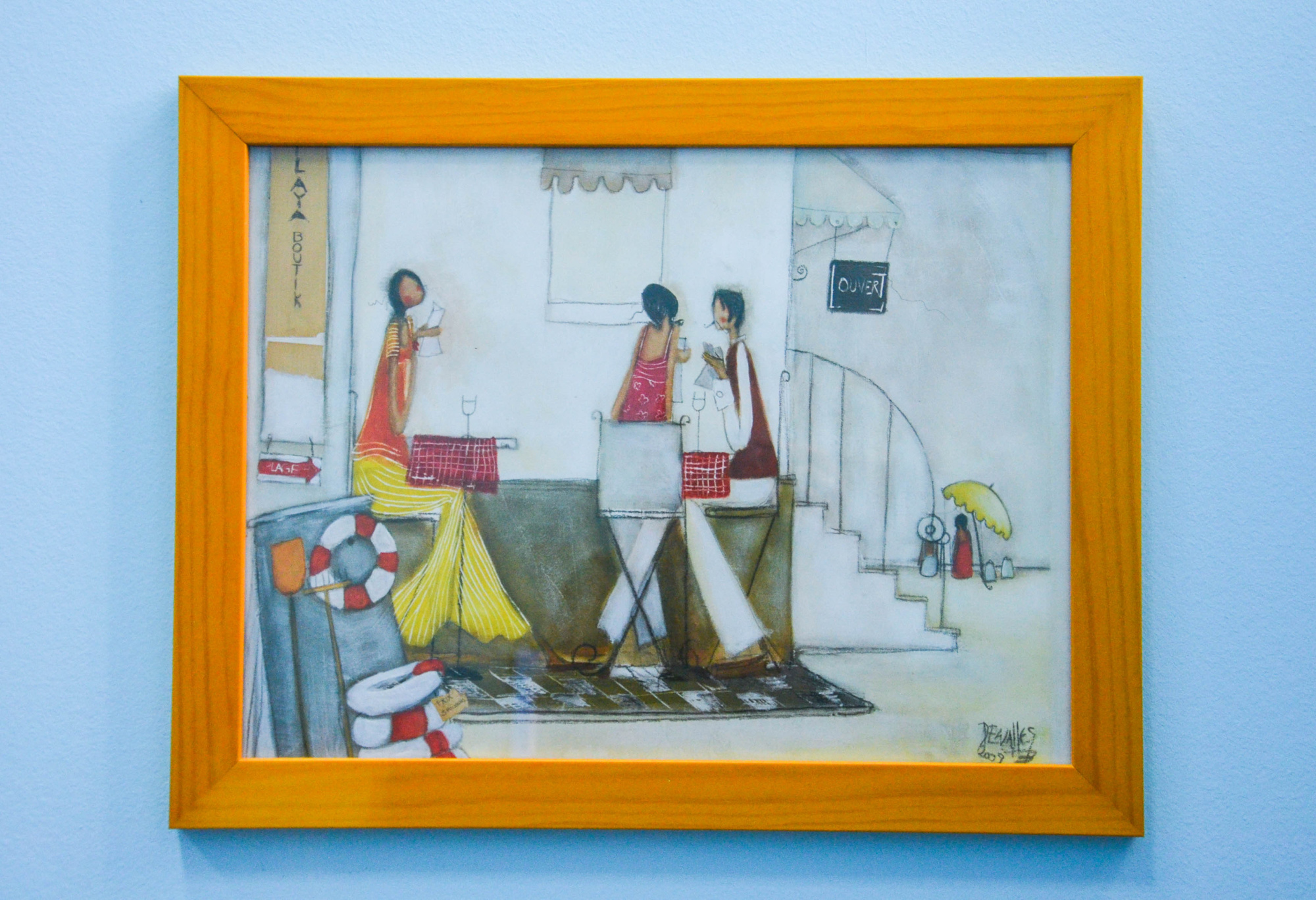 Постер Девушки в кафе